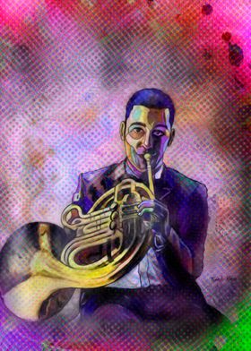 French horn musician