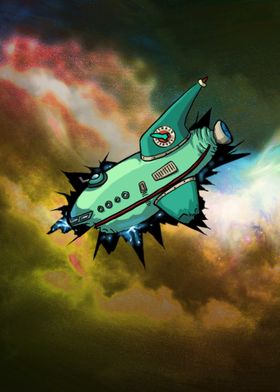 Futurama spaceship