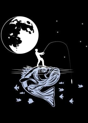 Fish And Moon