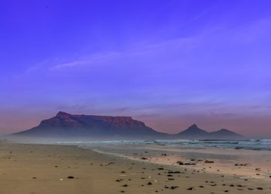 Table mountain at sunrise 