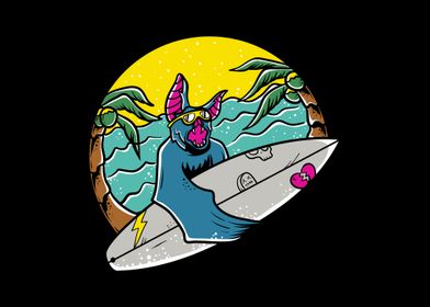 Bats surfing