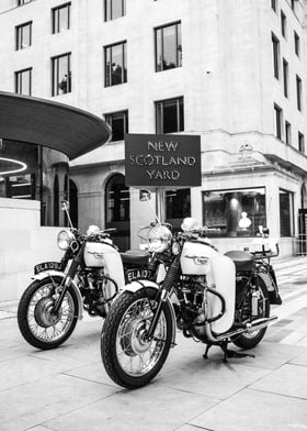 Classic Police Motorcycles