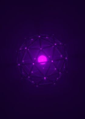 Royal Purple Icosphere