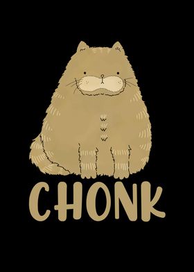Fat Cat Chonk cat Retro