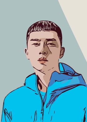 Park Seo Joon Illustration