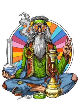 Psychedelic Hippie Stoner