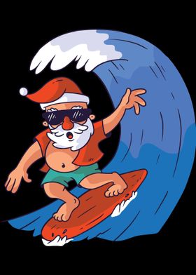 surfing santa 