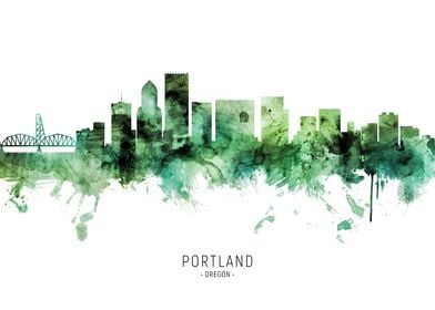 Portland Skyline Oregon