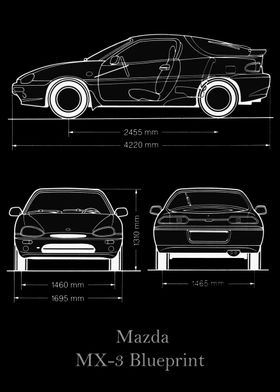 Mazda MX3 Blueprint