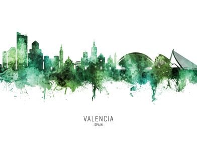 Valencia Skyline Spain