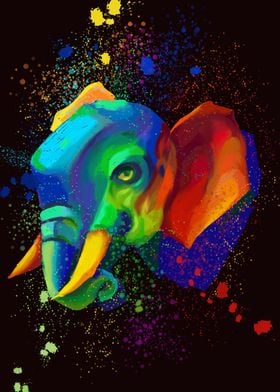 rainbow elephant