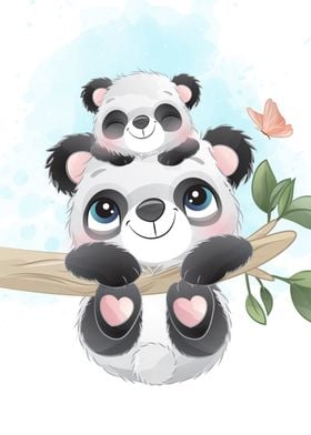 Cute little panda 