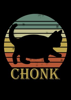 Fat Cat Chonk cat Retro