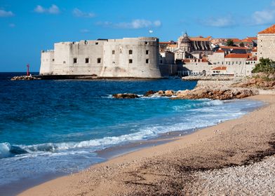 Beach And Sea In Dubrovnik