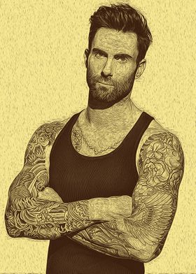 Adam Levine Handsome Mode