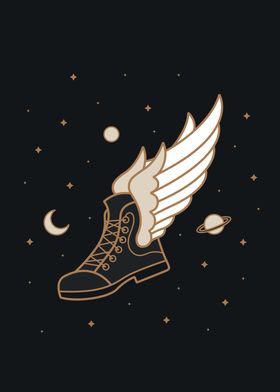 Magical flying boot