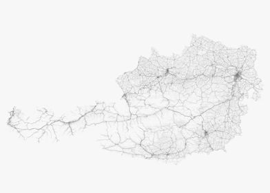 Roads of Austria Map