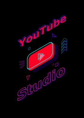 Youtube Studio Typography Poster By Alif Displate
