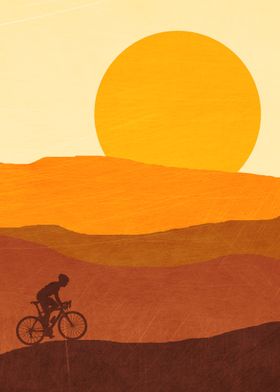 Cycling Minimalistic Sun