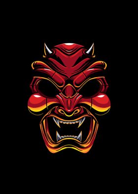 devil samurai illustration