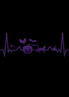 heartbeat line halloween 