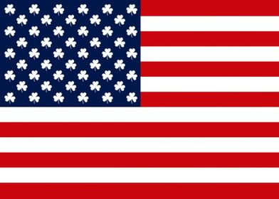 Irish American flag USA