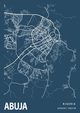 Abuja Blueprint Street Map