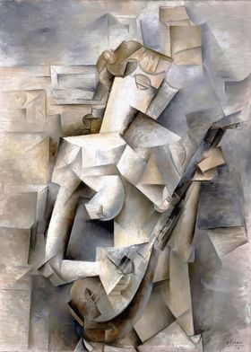Picasso Girl with Mandolin