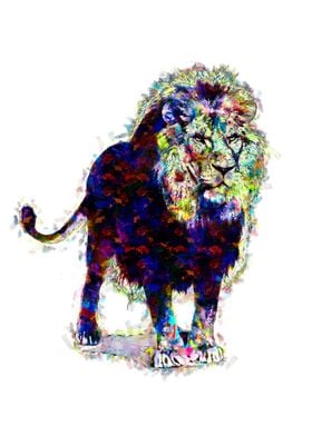 Lion Paint art