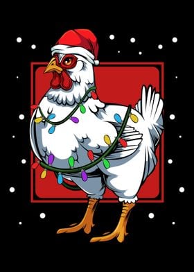 Chicken Christmas Lights F