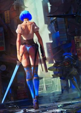 Blue Assassin Girl