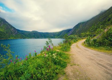 Mountain Lake Sea Fjord Di