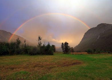 Mountain Valley Landscape 