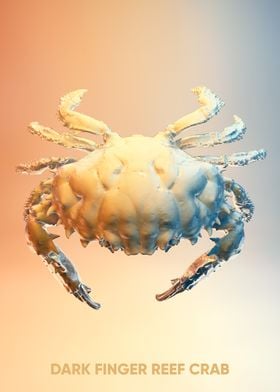 sea dark finger reef crab