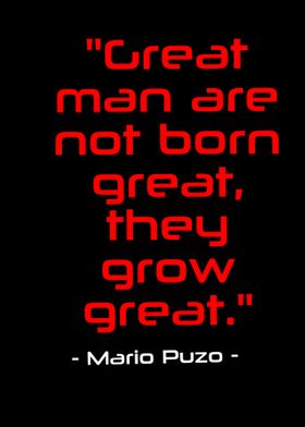 text art quote mario puzo