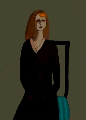 Woman on the chair