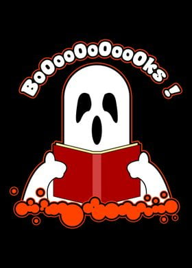 Ghost Reading Books Funny