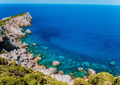 Rocky Cliffs At Mediterran