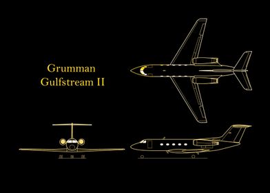 Grumman Gulfstream  gold