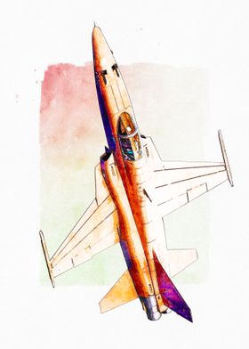 F5 Tiger II Watercolor