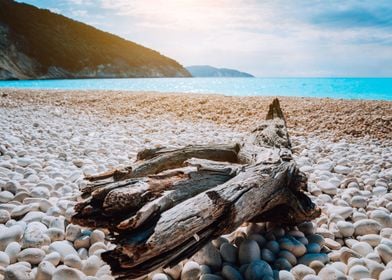 Scenic View Of Myrtos Beac