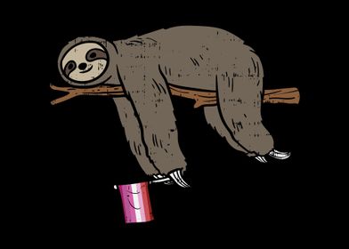 Lazy Sloth Lesbian Flag