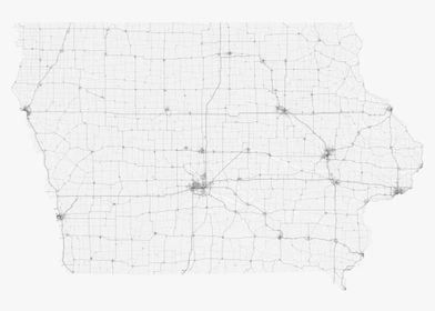 Roads of Iowa Map
