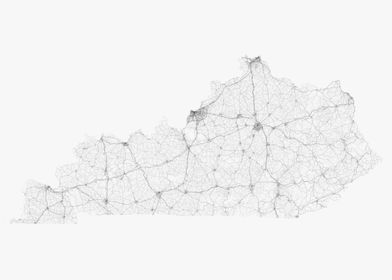 Roads of Kentucky Map