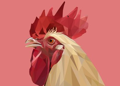 Rooster Lowpoly