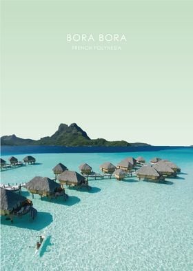 Bora Bora Travel Poster