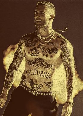 Adam Levine Vintage art 3