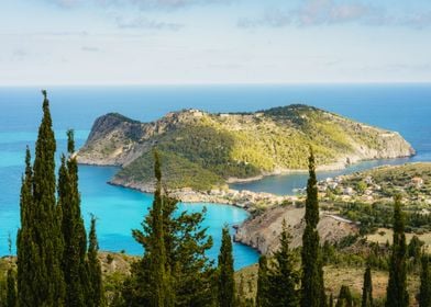 View To Famous Assos Villa