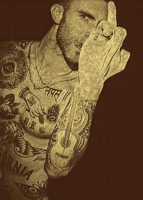 Adam Levine Vintage art 1