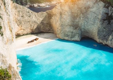 Shipwreck On Navagio Beach